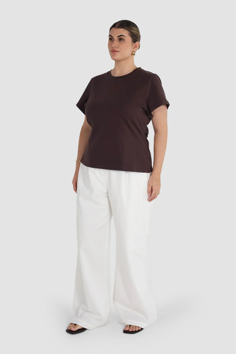 SIGNATURE SCULPT TEE ESPRESSO - Image 3
