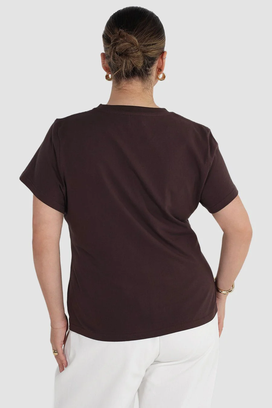 SIGNATURE SCULPT TEE ESPRESSO - Image 4