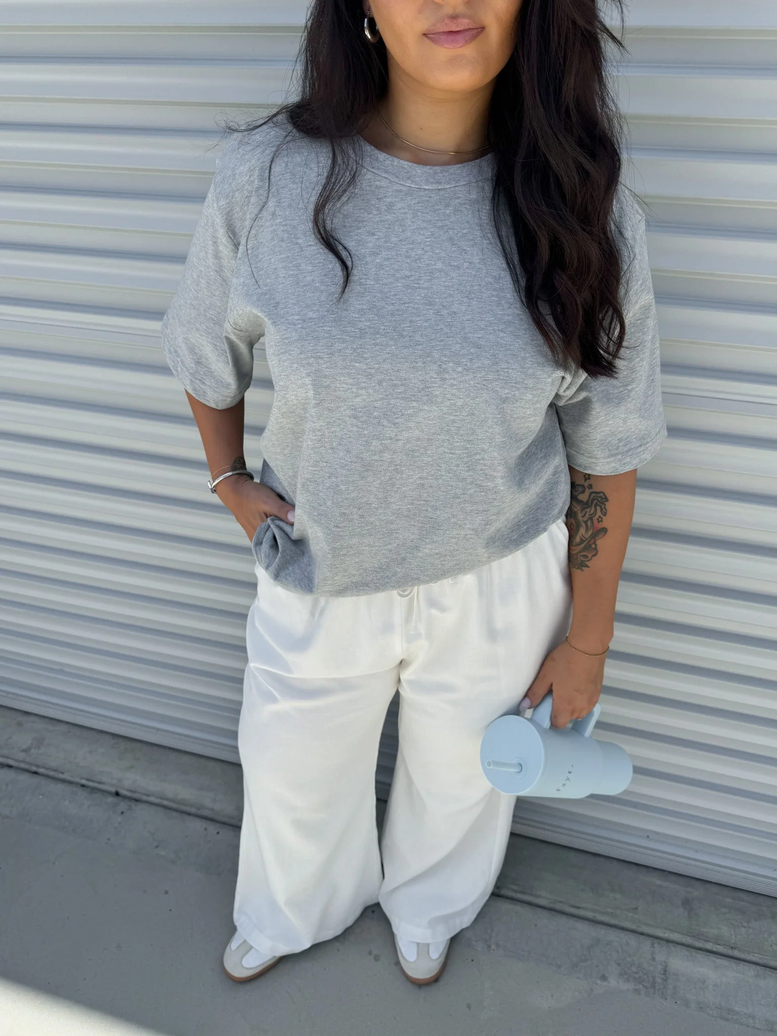 SIGNATURE TEE GREY MARLE - Image 8