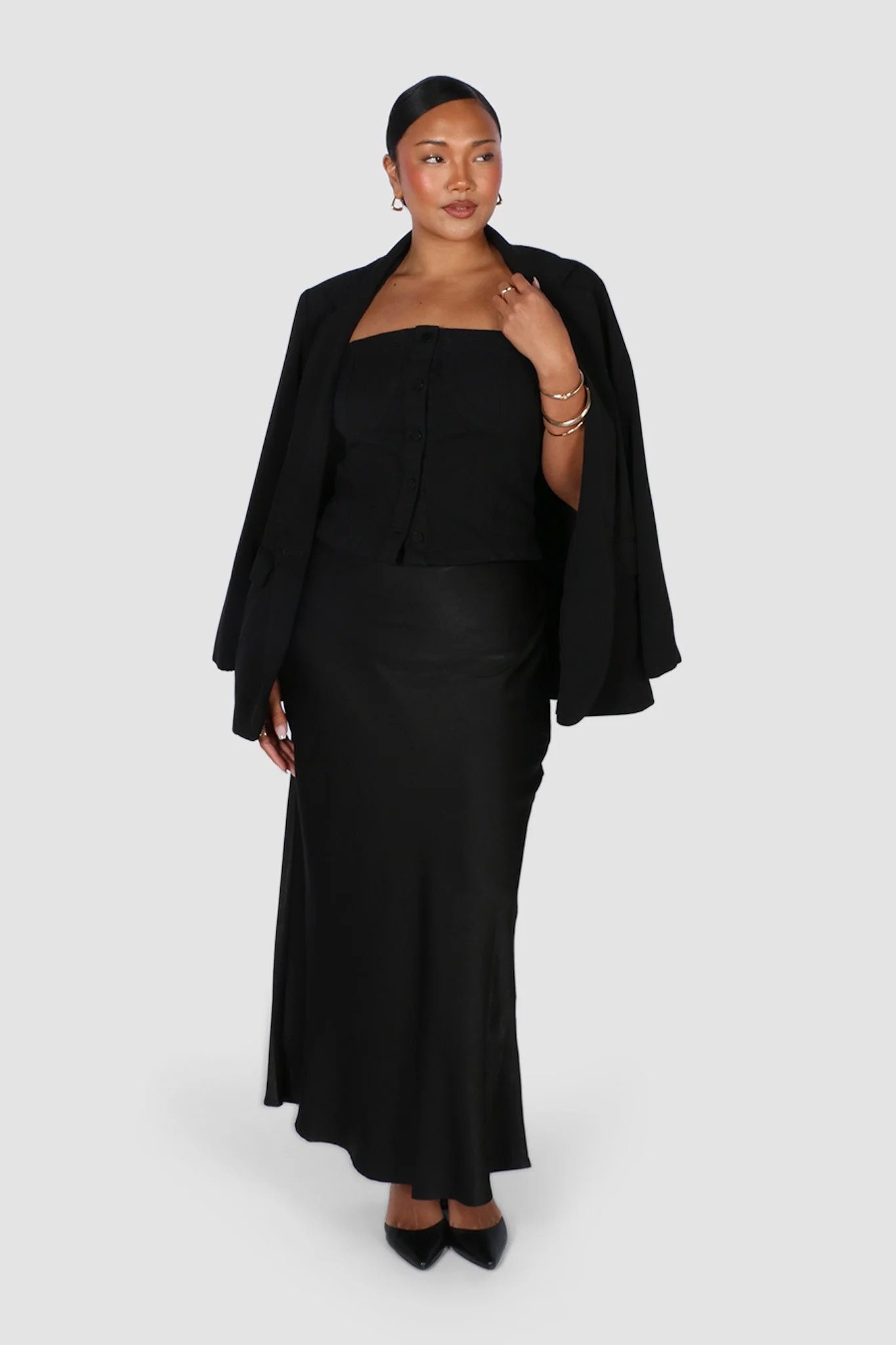 SIREN DENIM TOP BLACK - Image 7