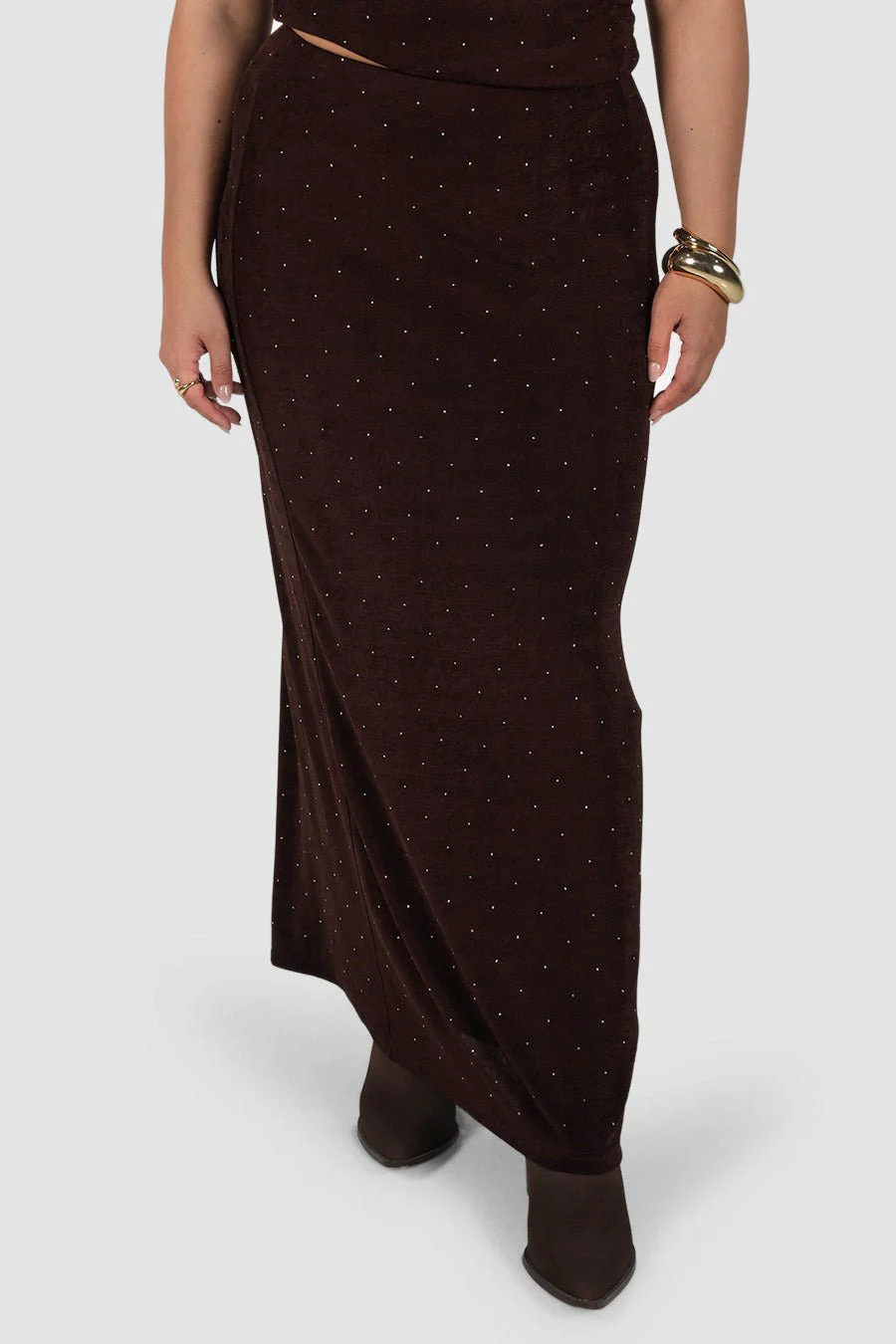 SOLA SKIRT ESPRESSO SPARKLE - Image 3