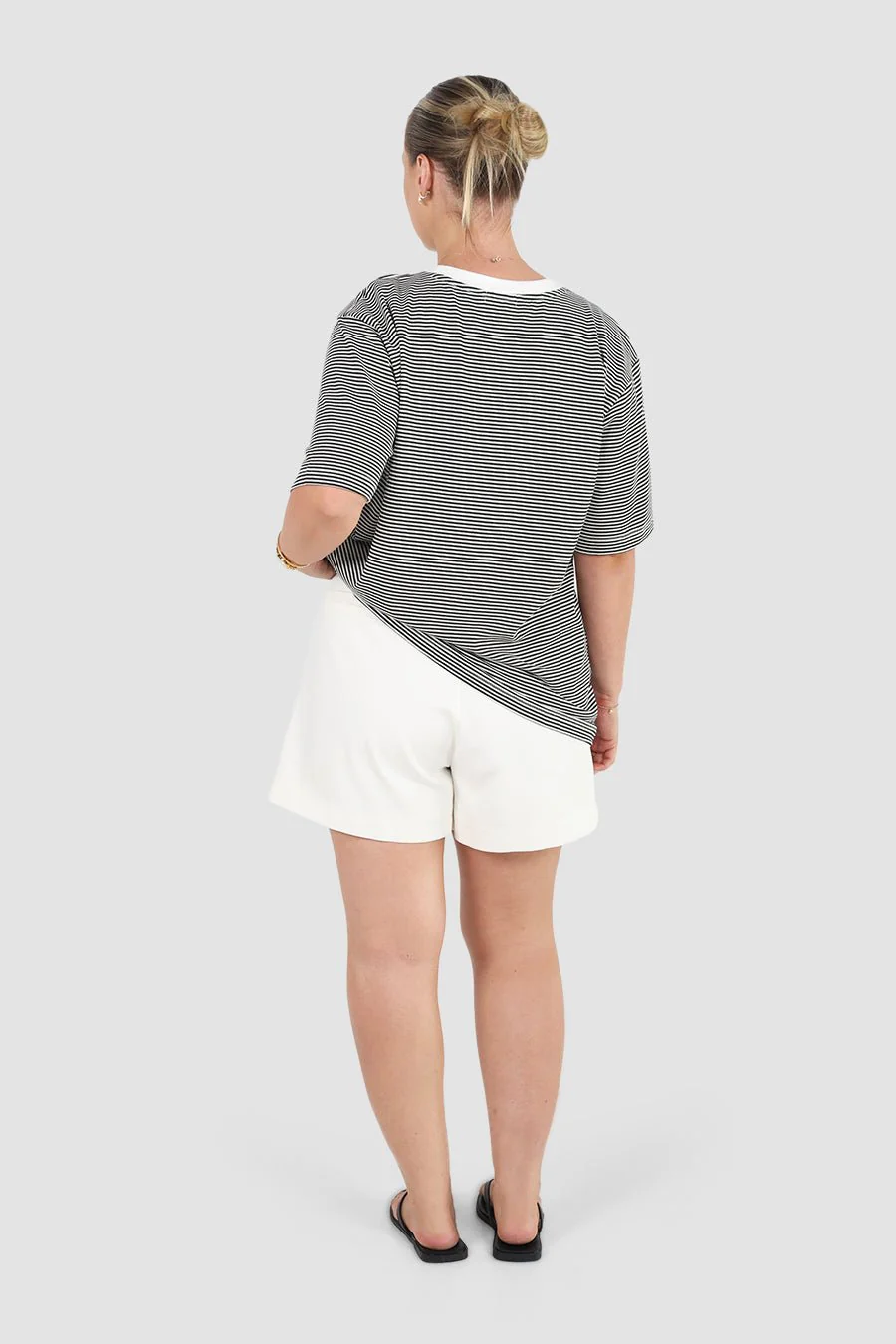 SPENCER STRIPE TEE BLACK/WHITE - Image 4