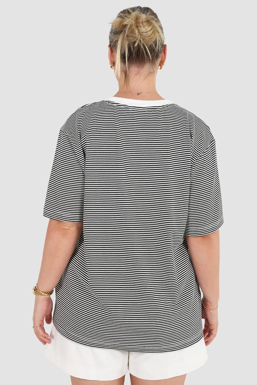 SPENCER STRIPE TEE BLACK/WHITE - Image 5