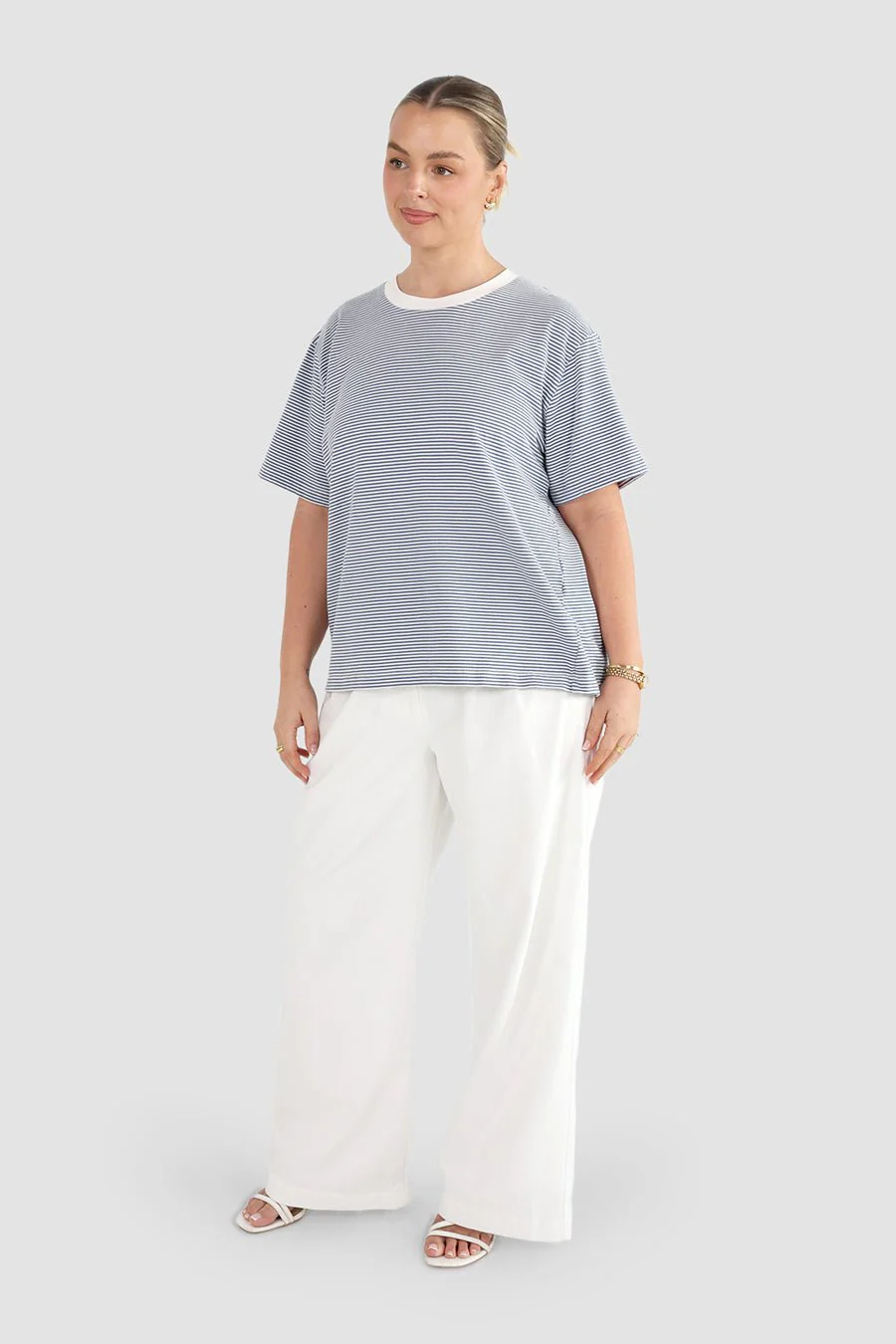 SPENCER STRIPE TEE BLUE/WHITE - Image 3