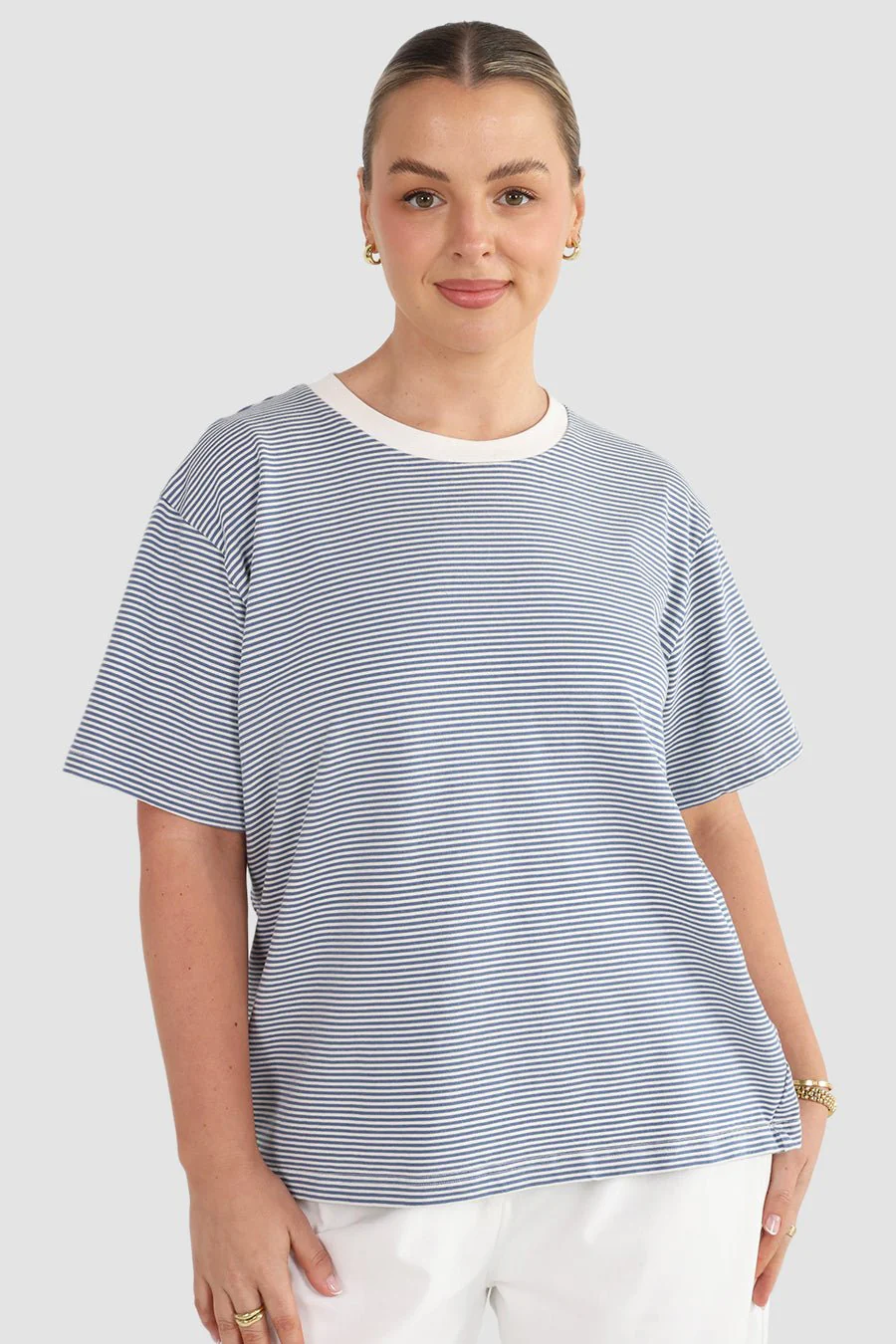 SPENCER STRIPE TEE BLUE/WHITE - Image 5