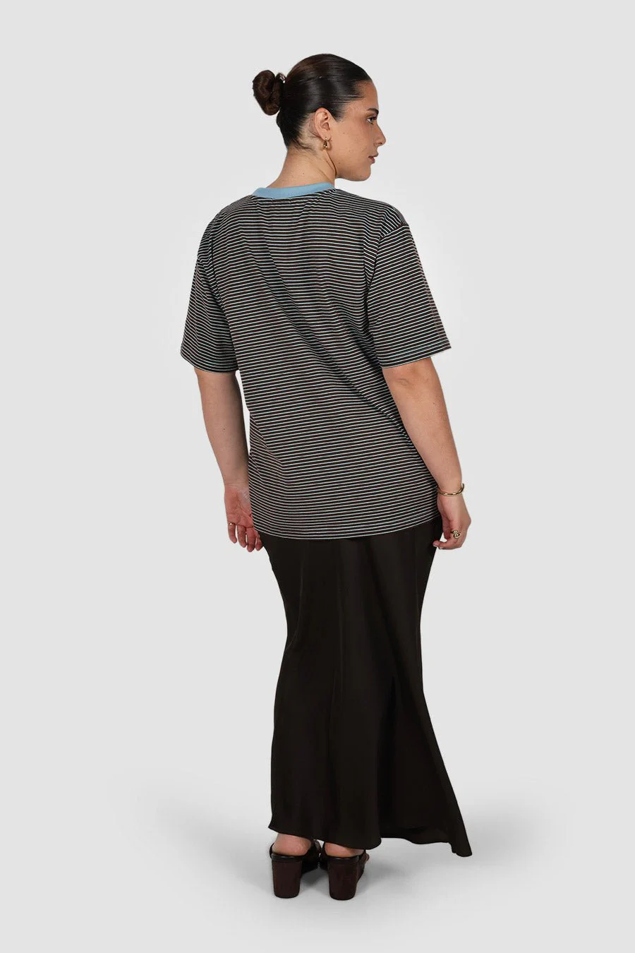 SPENCER STRIPE TEE CHOC/BLUE - Image 6