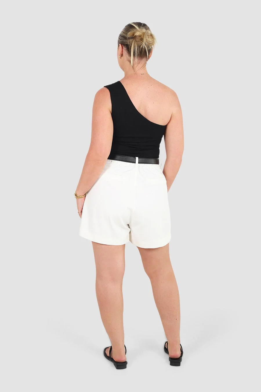 SULLIVAN ONE SHOULDER TOP BLACK - Image 5