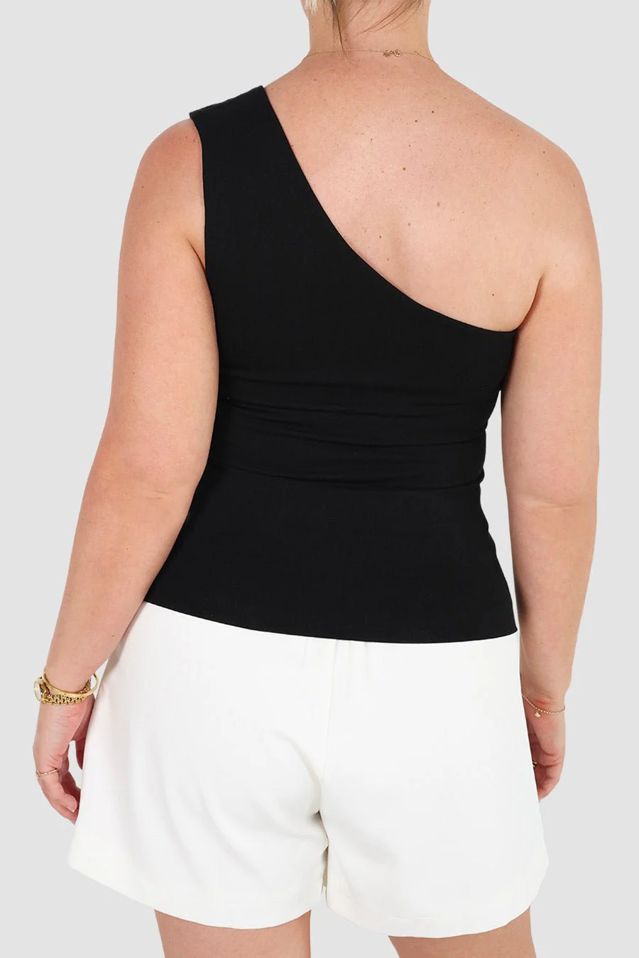 SULLIVAN ONE SHOULDER TOP BLACK - Image 7