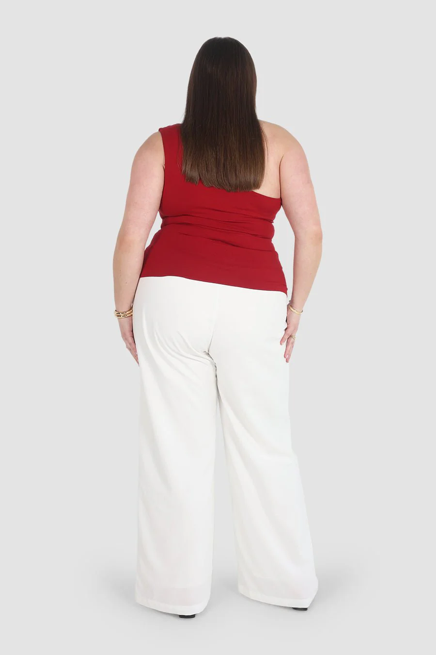 SULLIVAN ONE SHOULDER TOP CHERRY - Image 5