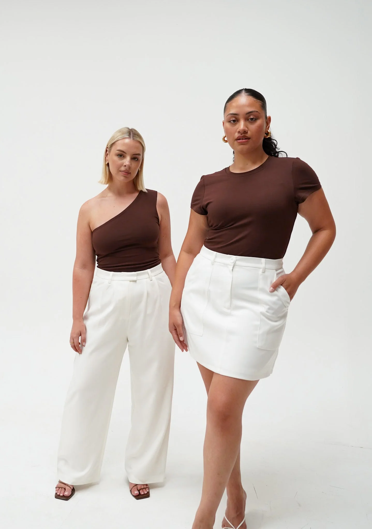 SULLIVAN ONE SHOULDER TOP CHOC - Image 7
