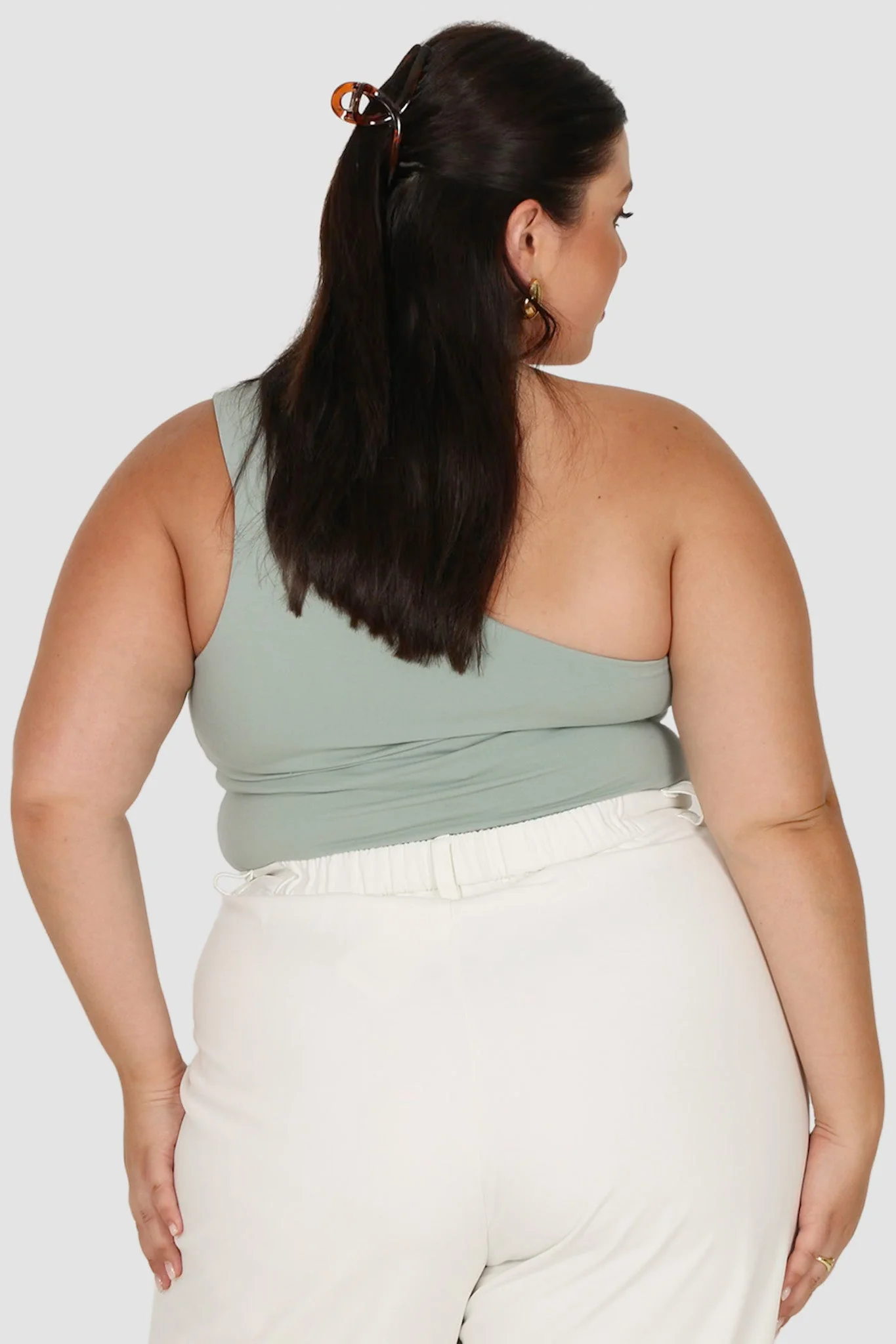 SULLIVAN ONE SHOULDER TOP SEAFOAM - Image 5