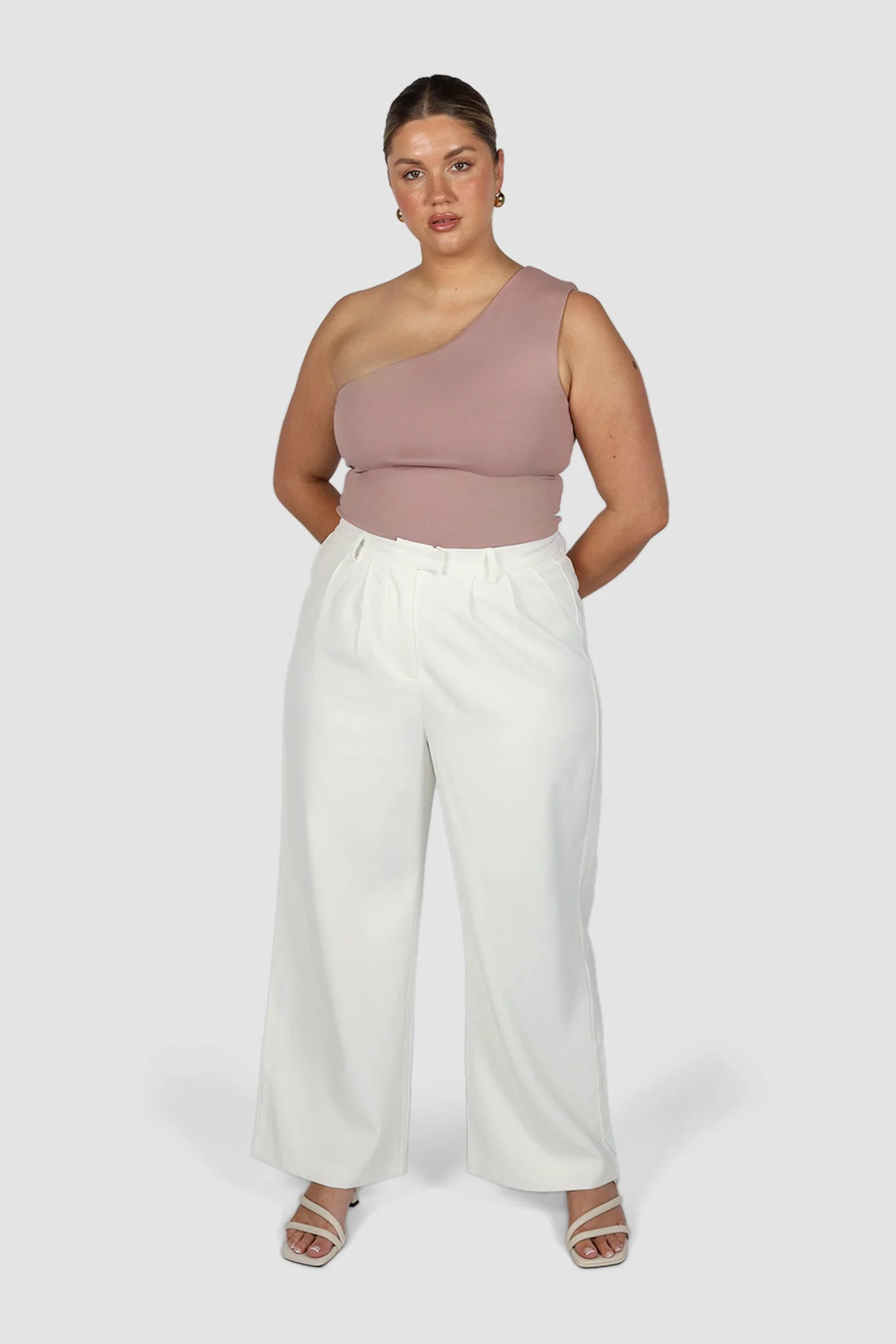 SULLIVAN ONE SHOULDER TOP BLUSH - Image 10