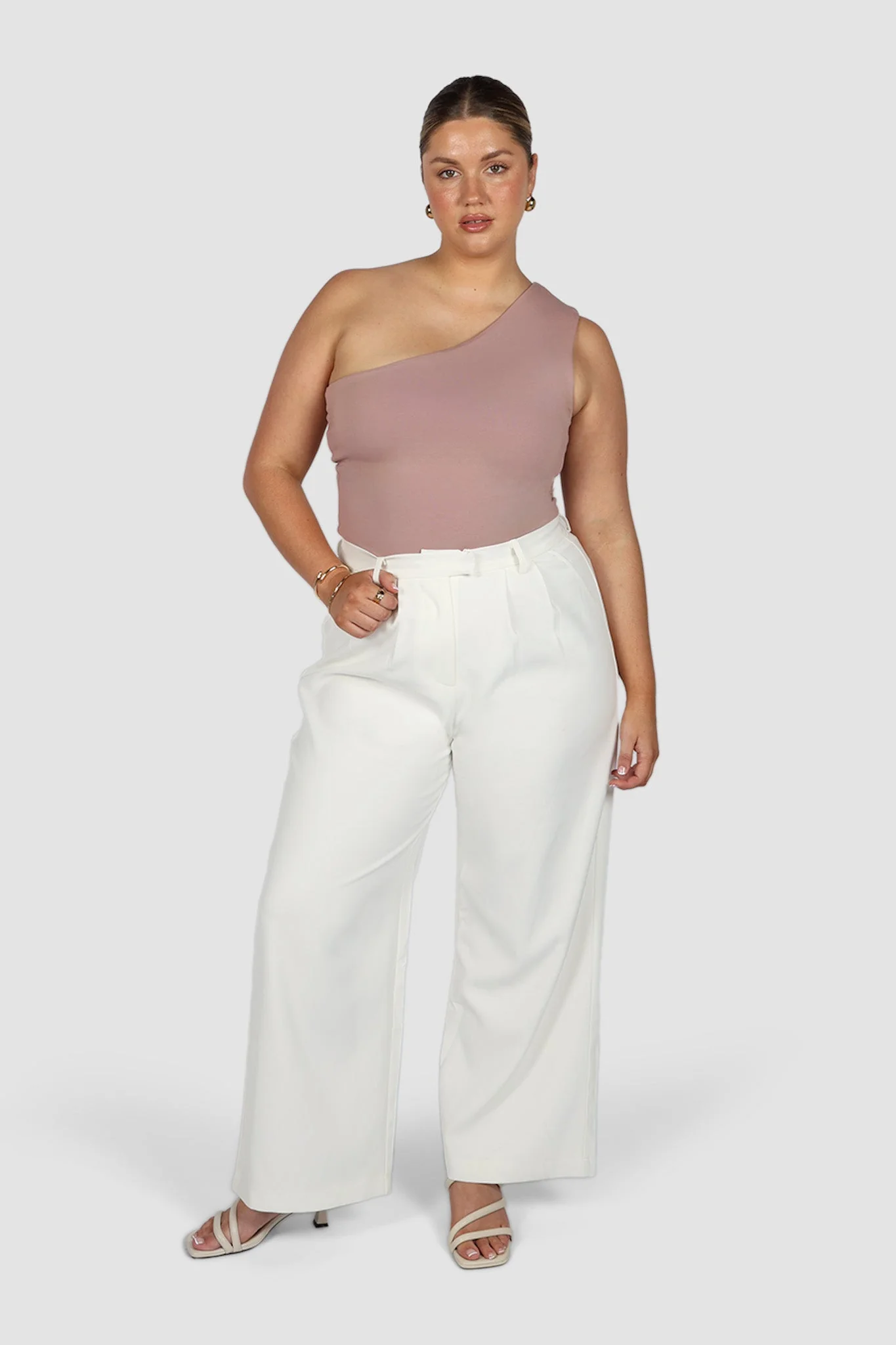 SULLIVAN ONE SHOULDER TOP BLUSH - Image 5