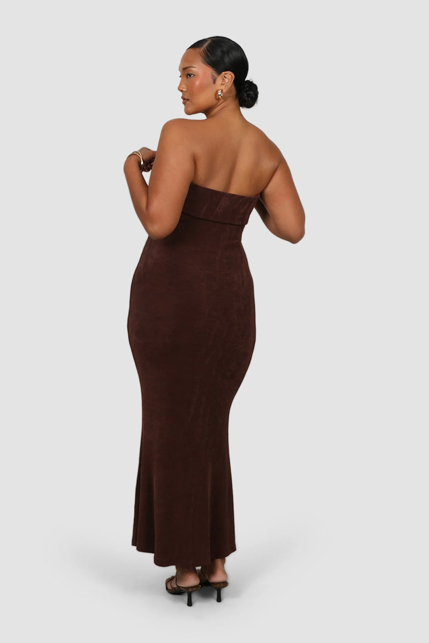 SURI MIDI DRESS ESPRESSO - Image 2