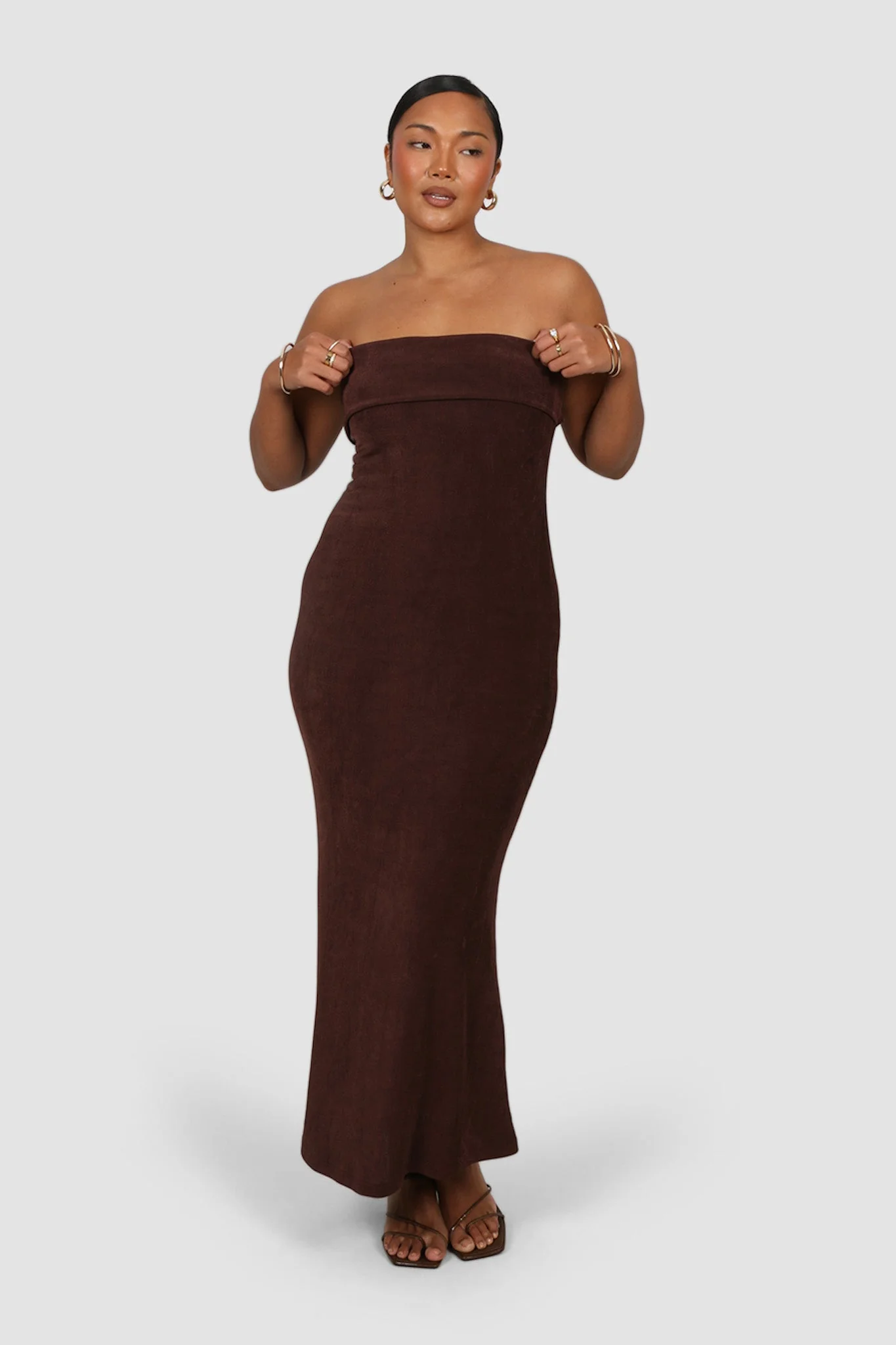 SURI MIDI DRESS ESPRESSO - Image 4