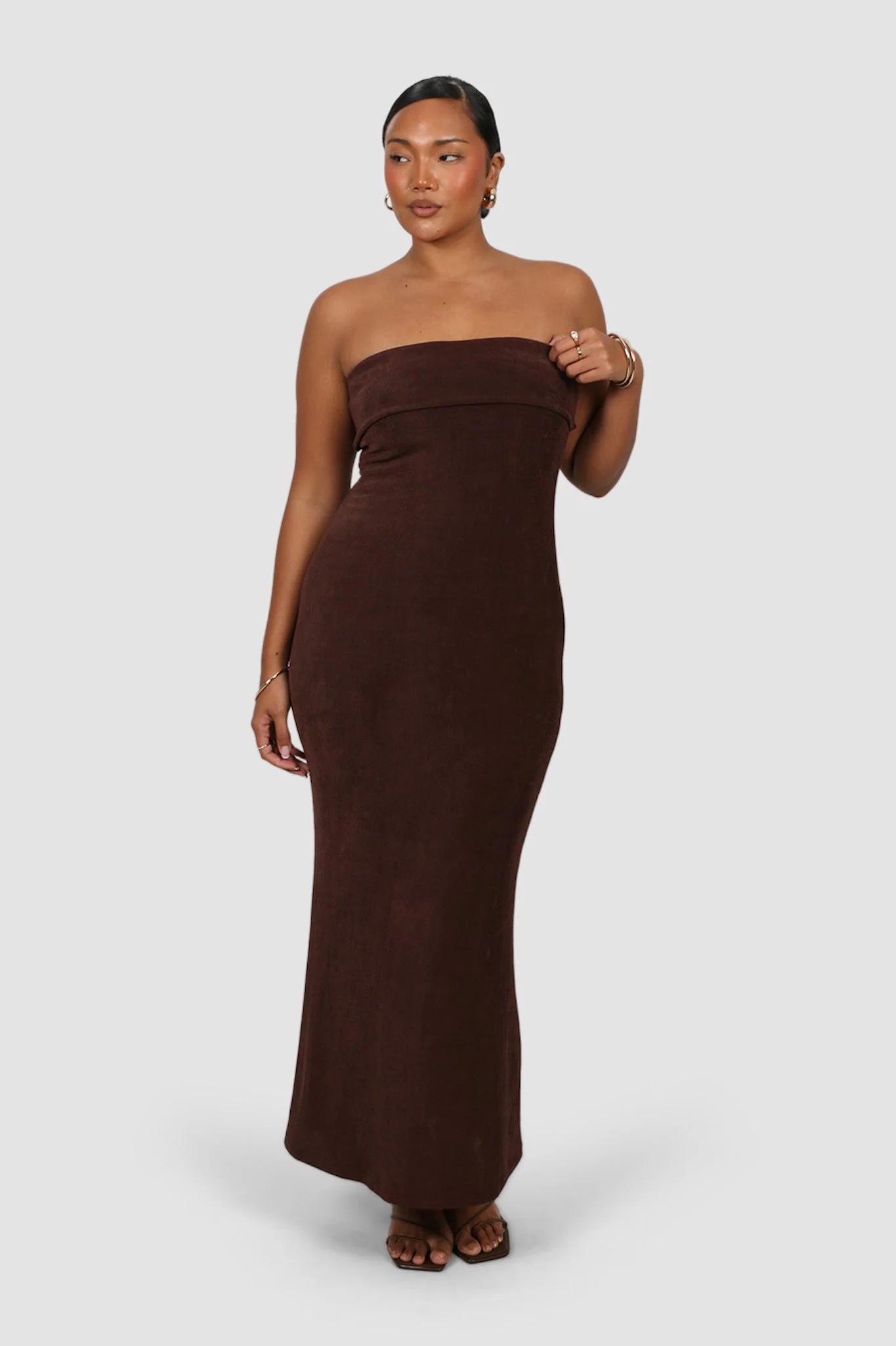 SURI MIDI DRESS ESPRESSO - Image 5
