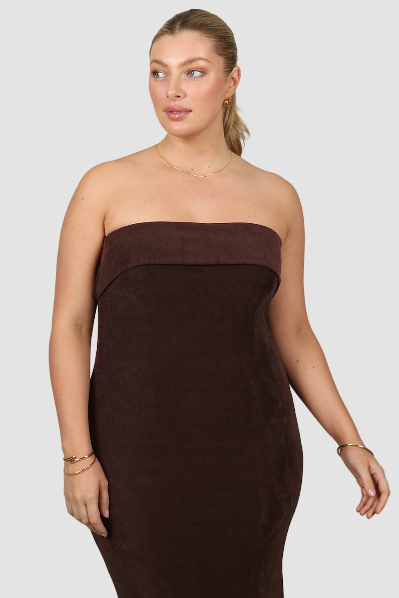 SURI MIDI DRESS ESPRESSO - Image 8