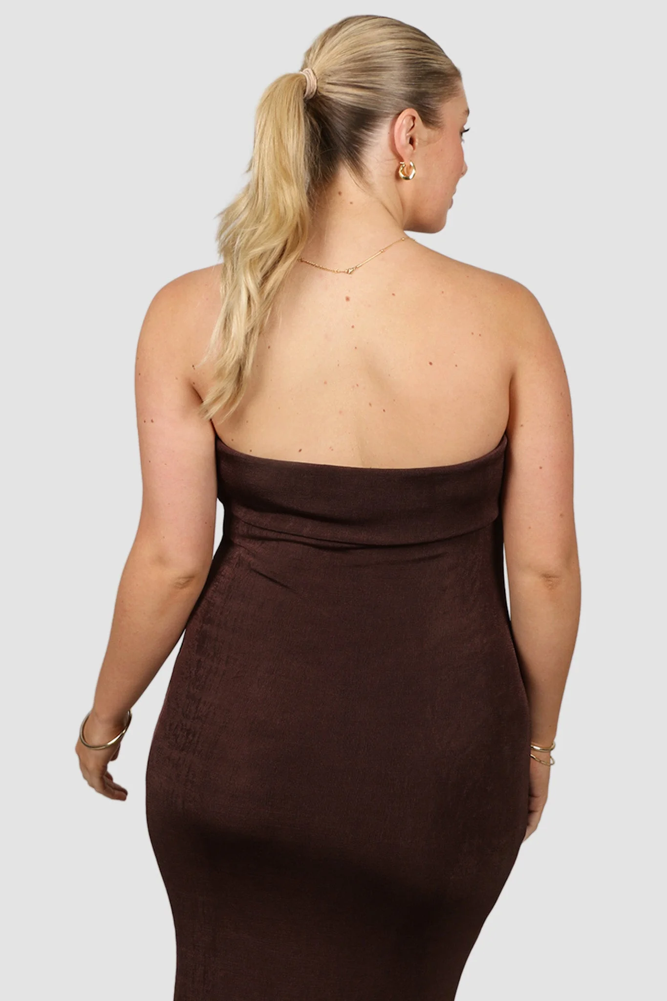 SURI MIDI DRESS ESPRESSO - Image 9