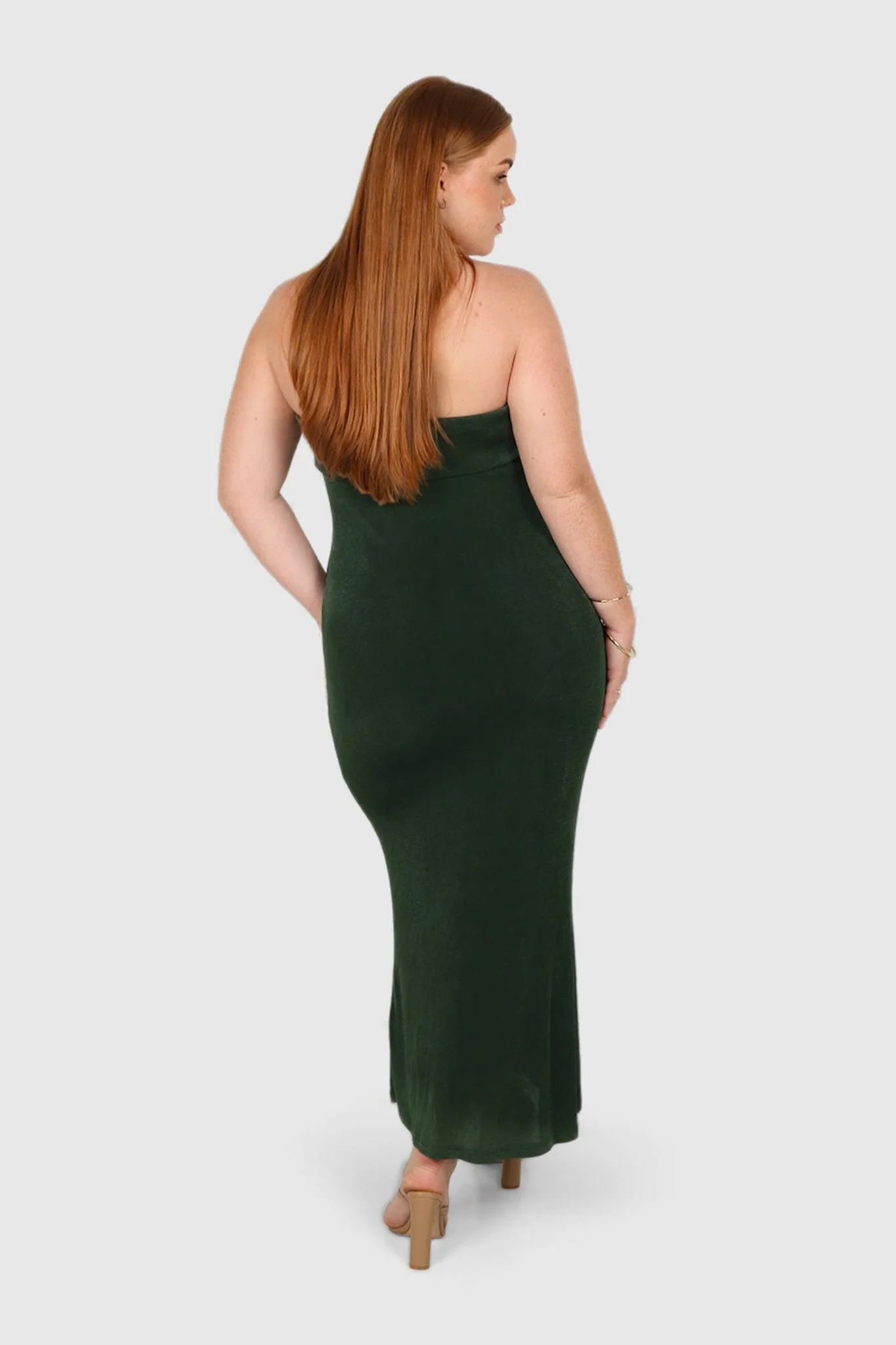 SURI MIDI DRESS PINE - Image 3