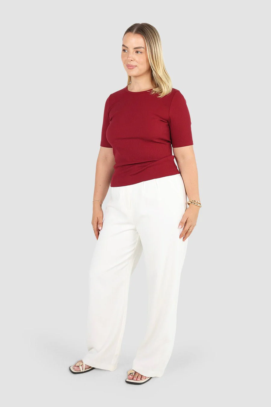 TATE RIB TOP CHERRY RED - Image 4