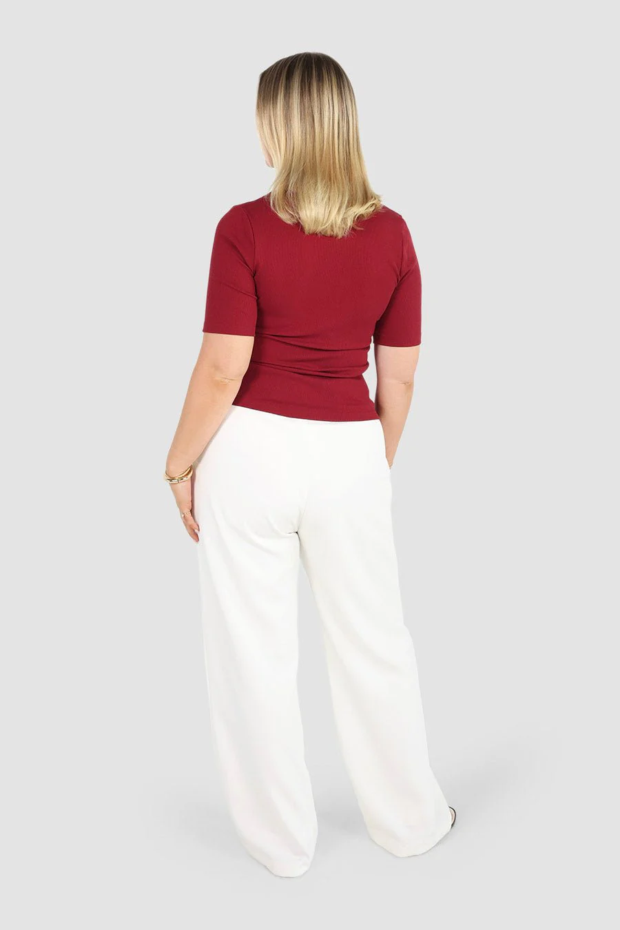 TATE RIB TOP CHERRY RED - Image 6