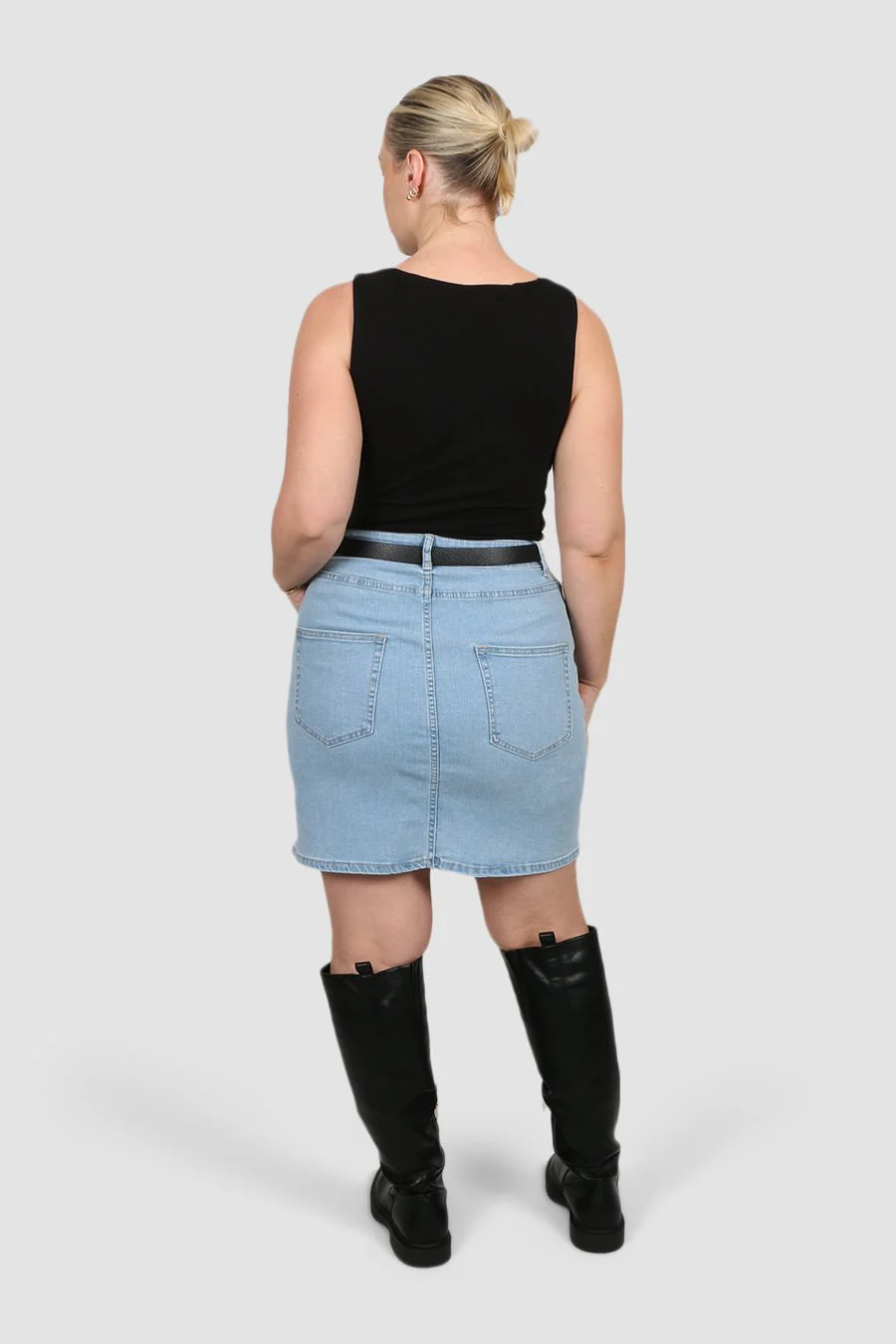 TAYO DENIM SKIRT BLUE WASH - Image 3