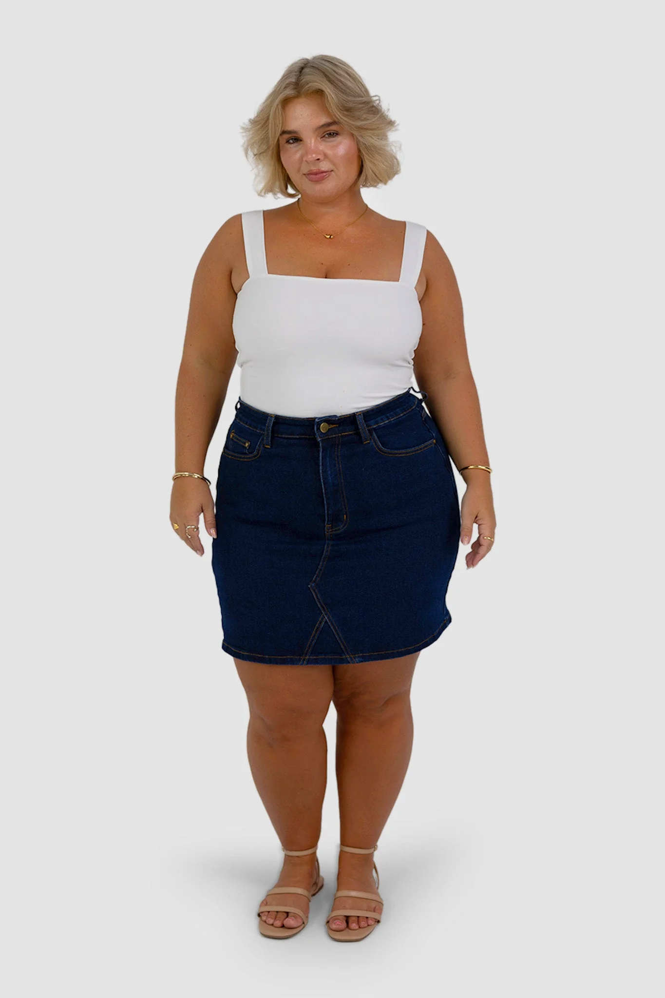 TAYO DENIM SKIRT MIDNIGHT BLUE - Image 9