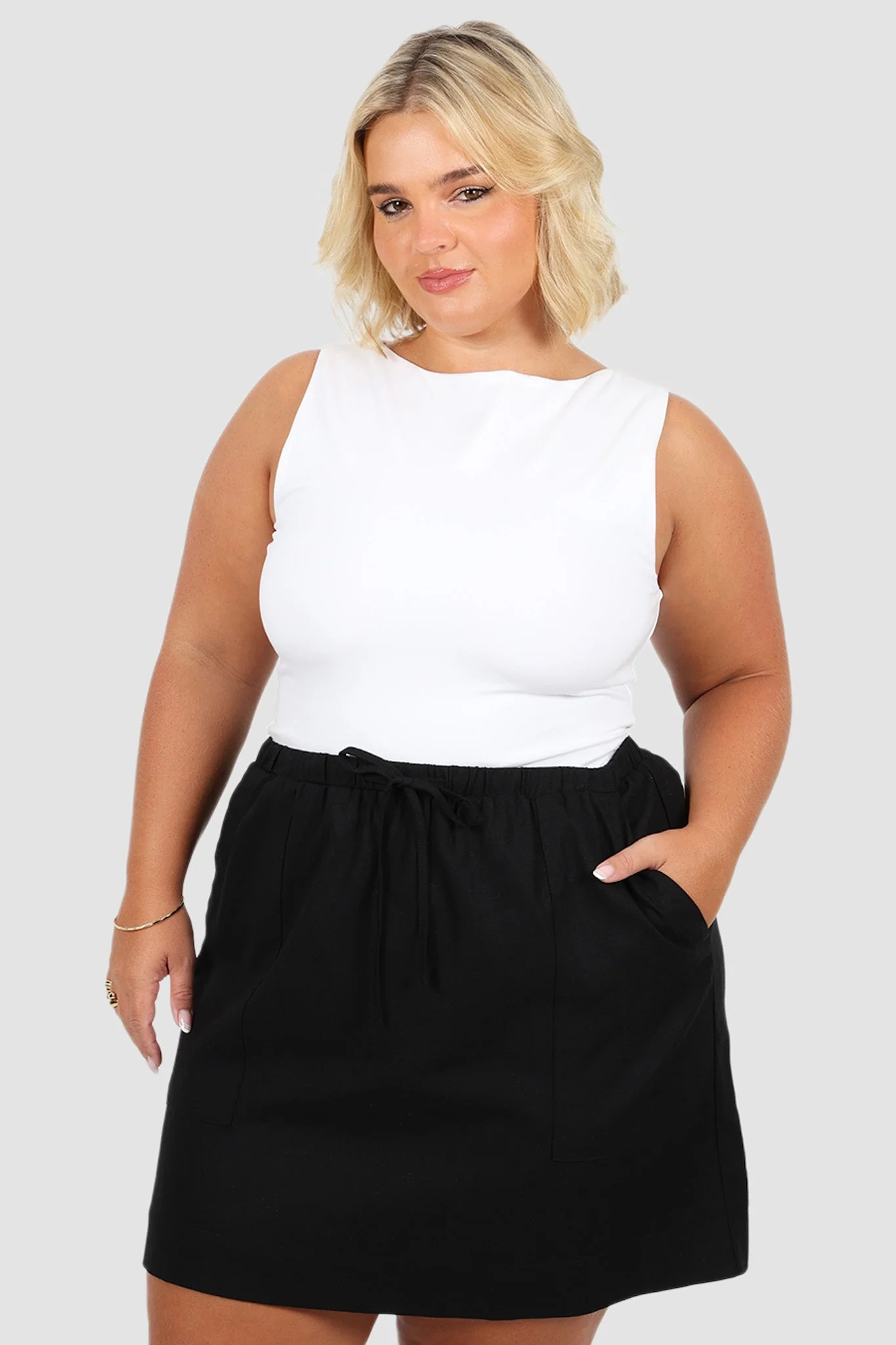 TORIA SKIRT BLACK - Image 2