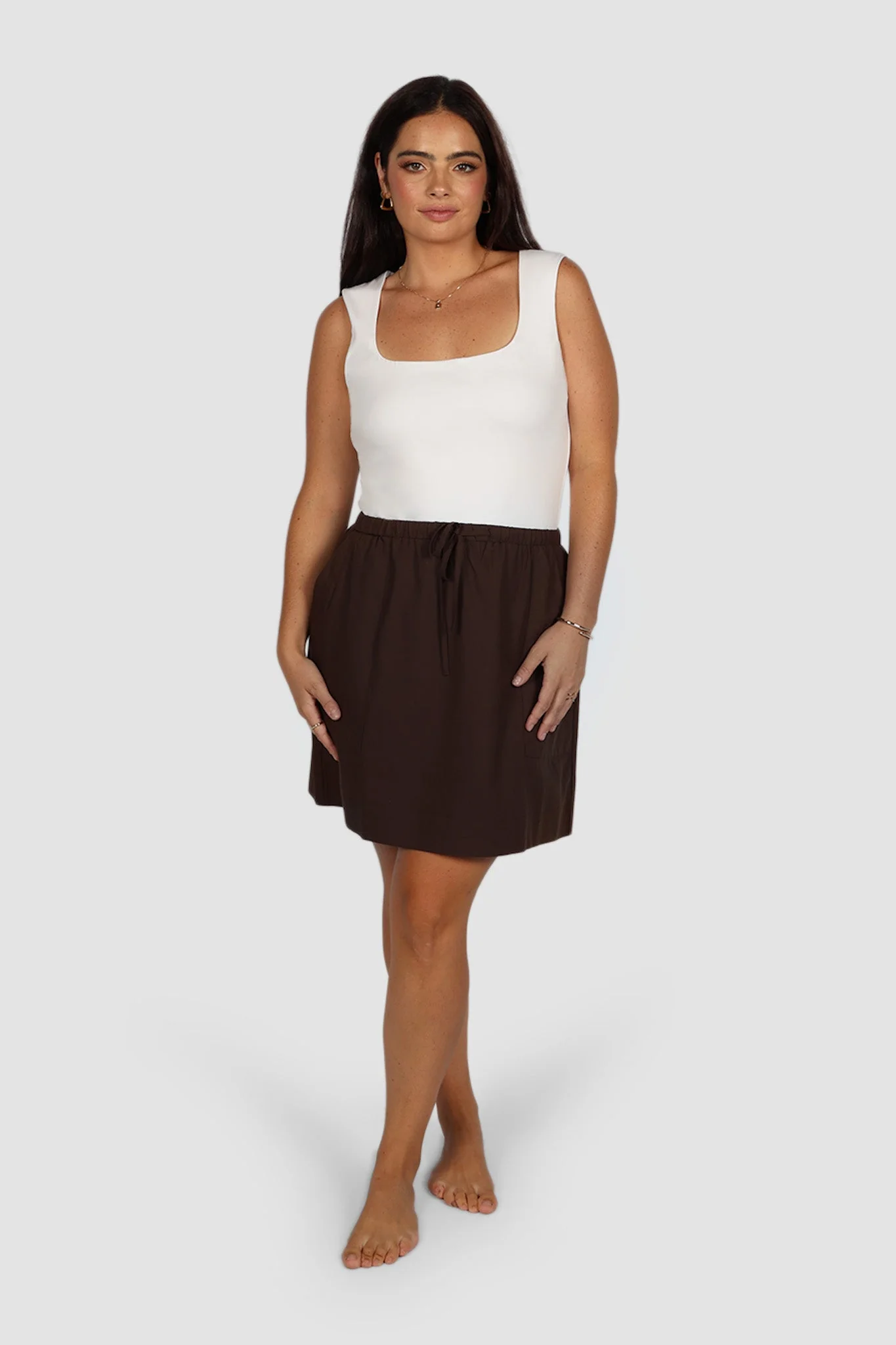 TORIA SKIRT ESPRESSO - Image 4