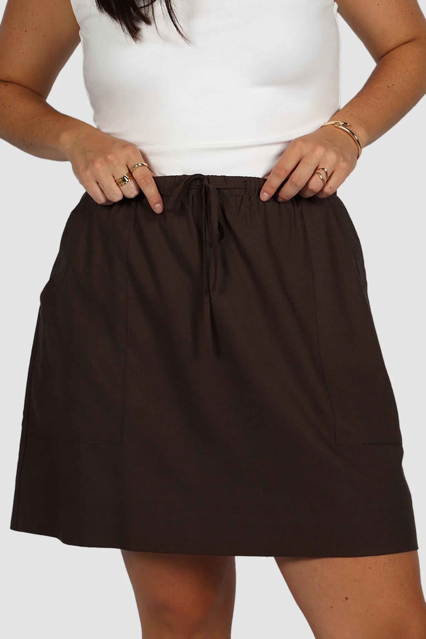 TORIA SKIRT ESPRESSO - Image 5