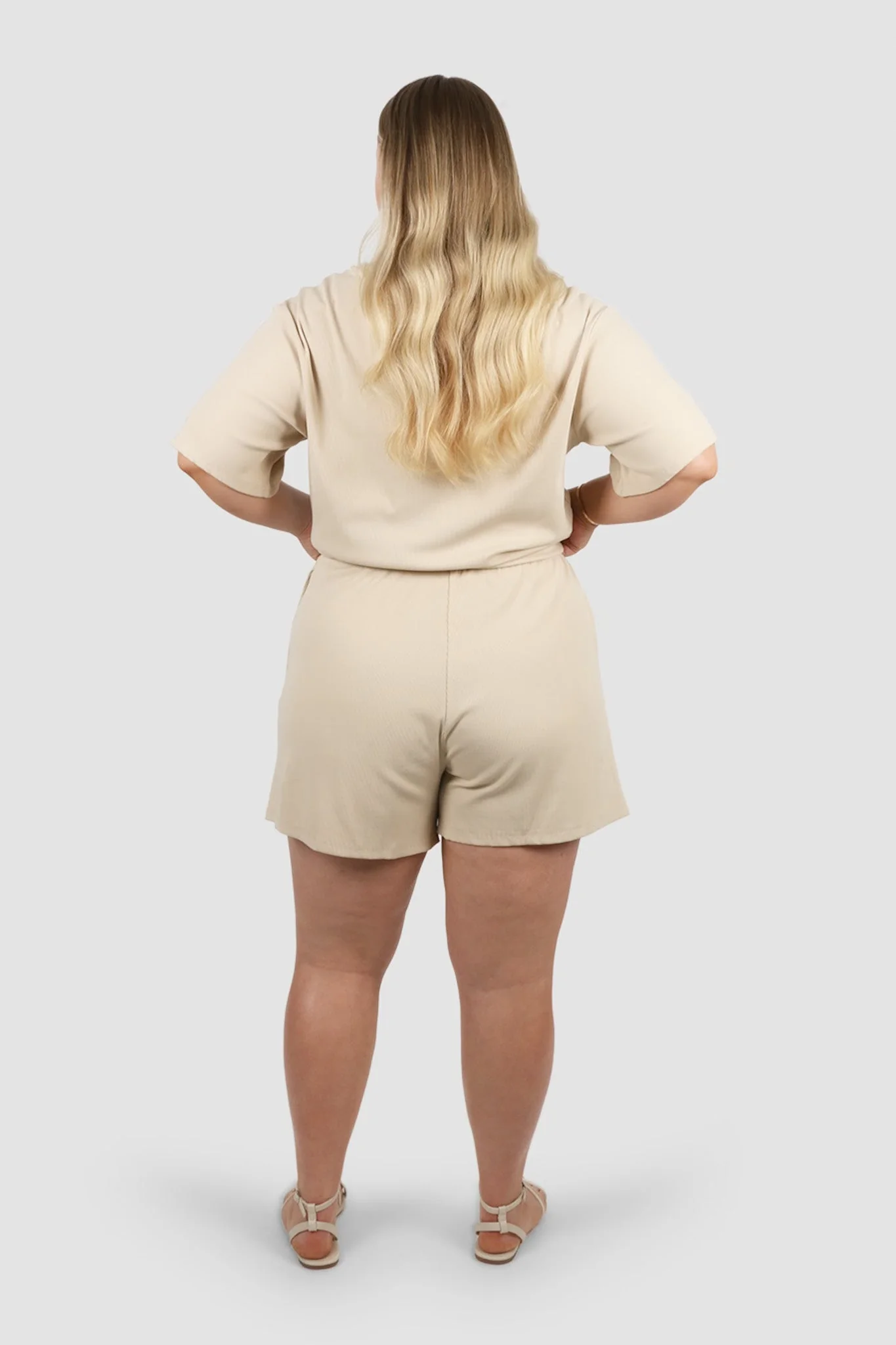 TORLA RIB SHORTS VANILLA - Image 3