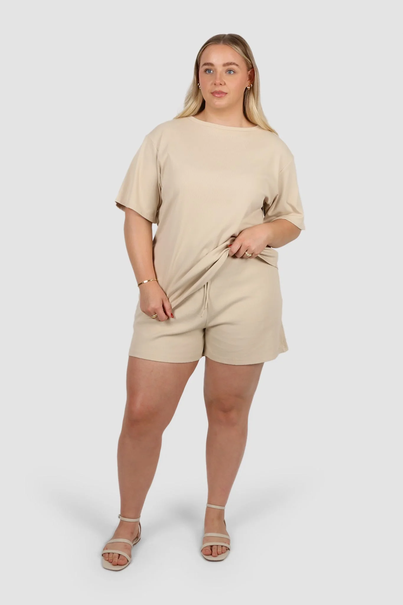 TORLA RIB SHORTS VANILLA - Image 4