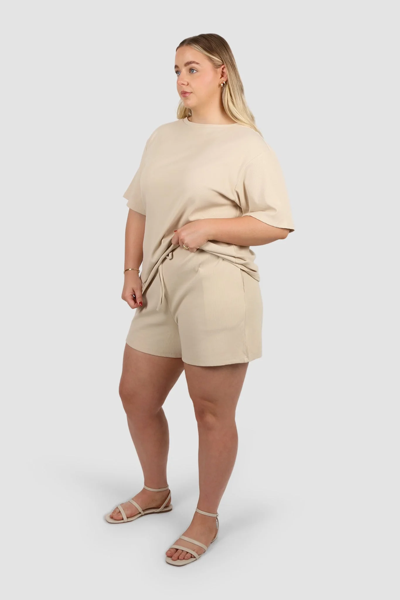 TORLA RIB SHORTS VANILLA - Image 6