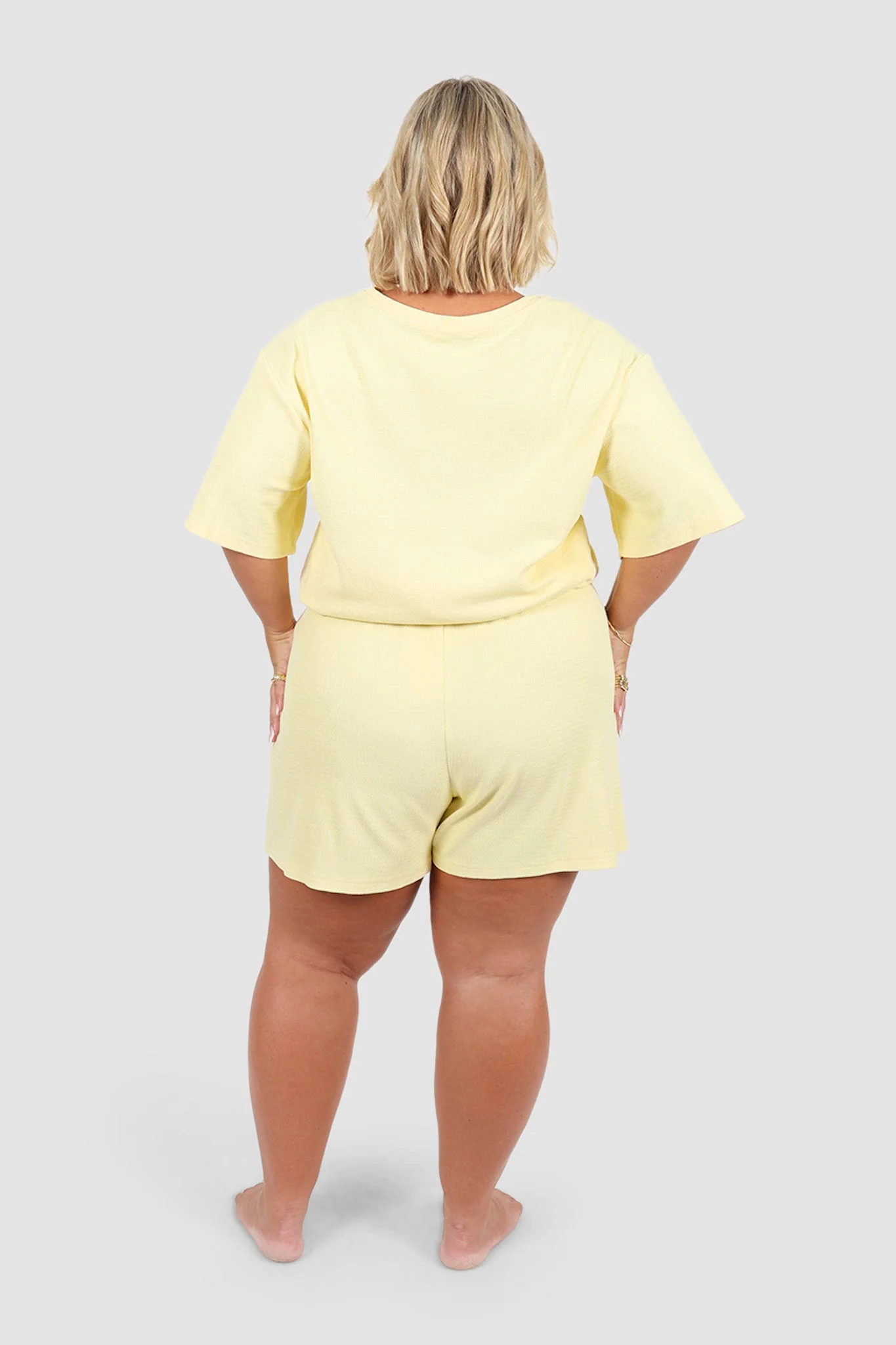 TORLA RIB SHORTS SOFT YELLOW - Image 6