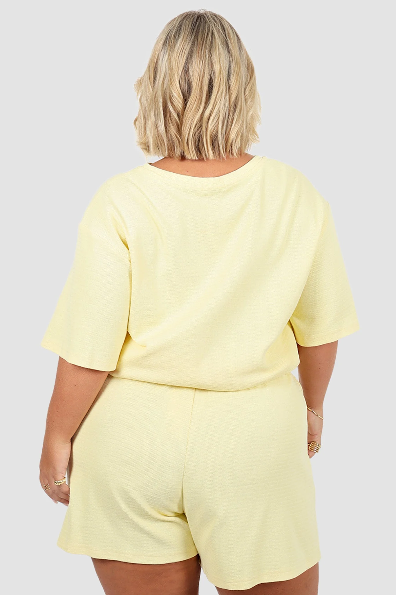 TORLA RIB SHORTS SOFT YELLOW - Image 7