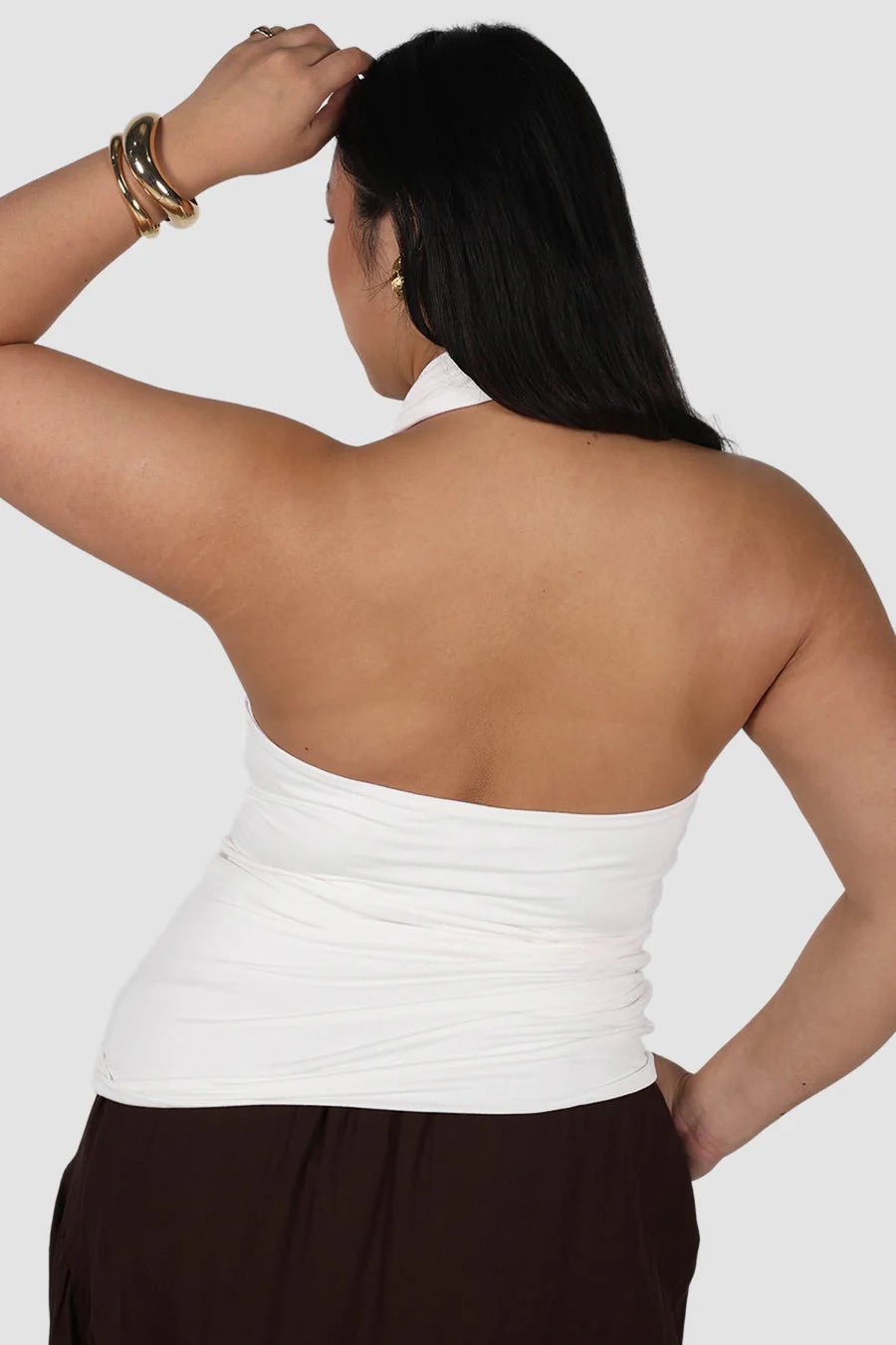 VIVA HALTER TOP WHITE - Image 3