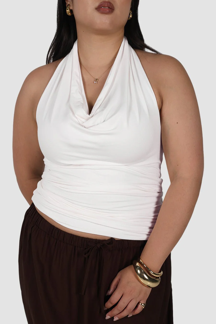 VIVA HALTER TOP WHITE - Image 4