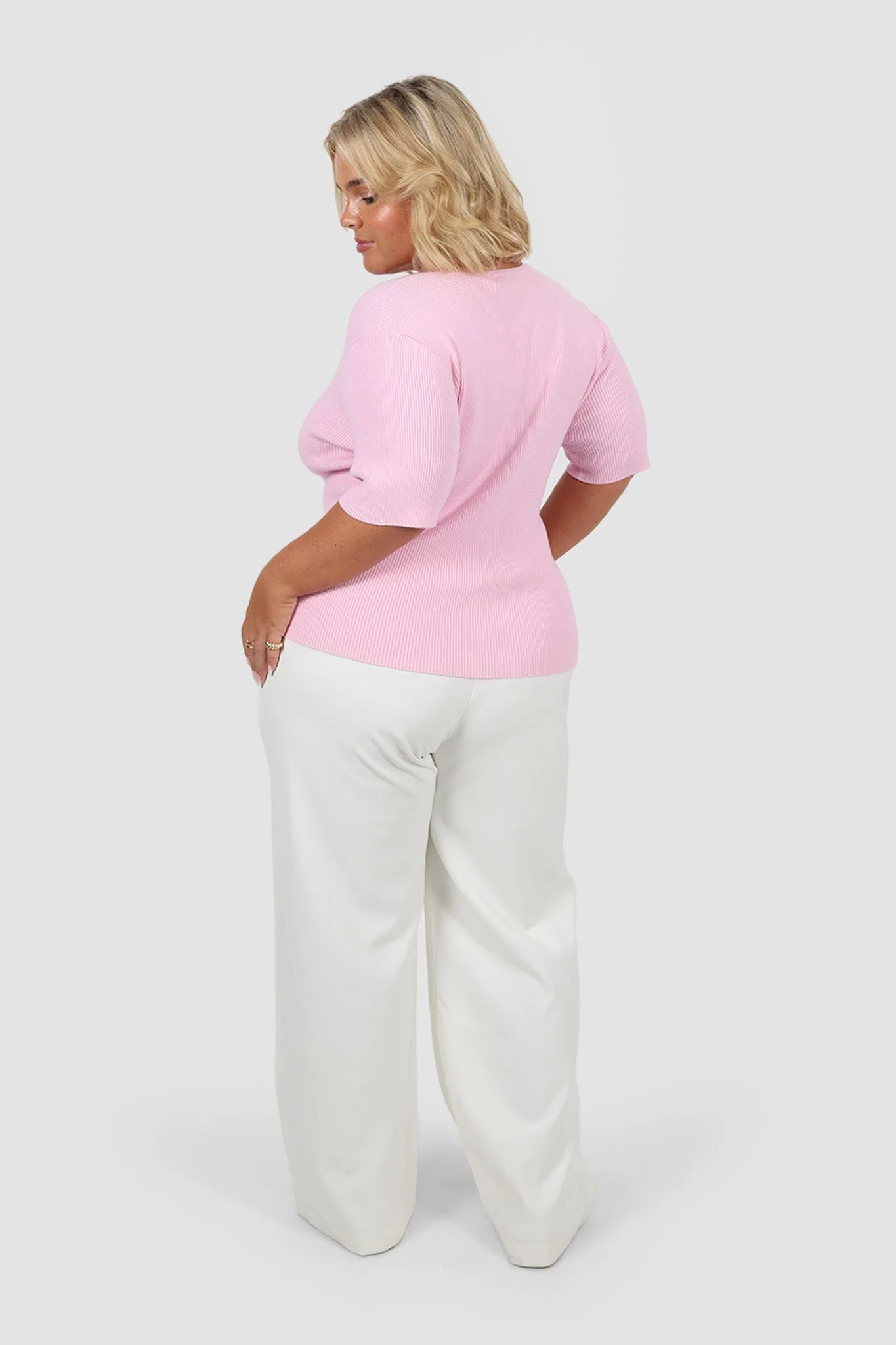 WREN S/S KNIT TOP SOFT PINK - Image 6