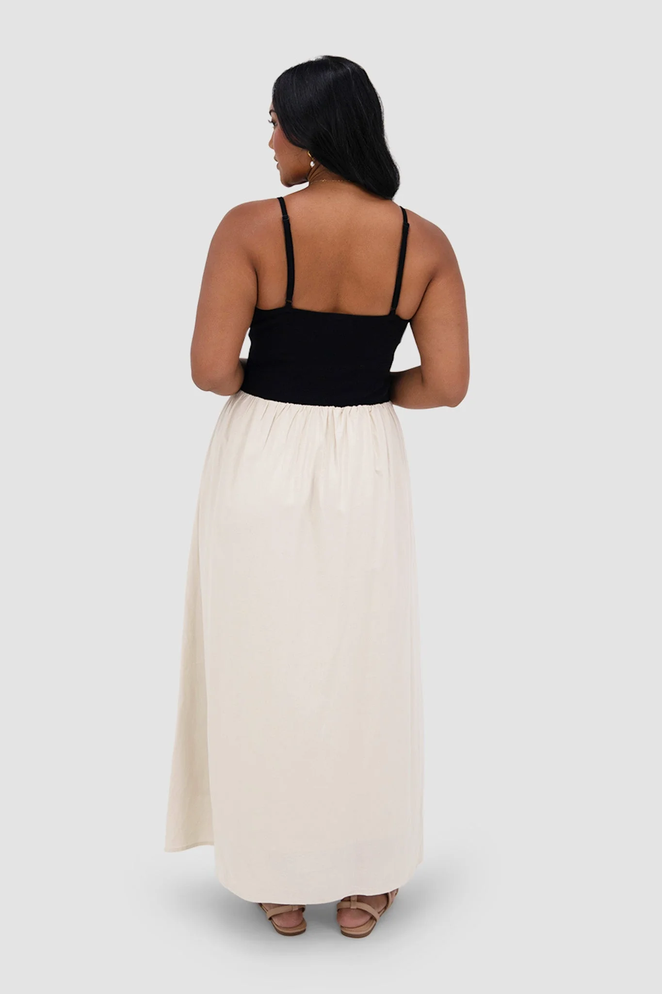 YARA DRESS BLACK/NEUTRAL - Image 5