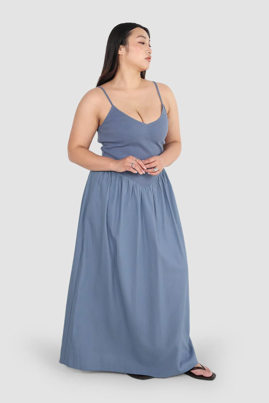 YARA DRESS BLUE - Image 4