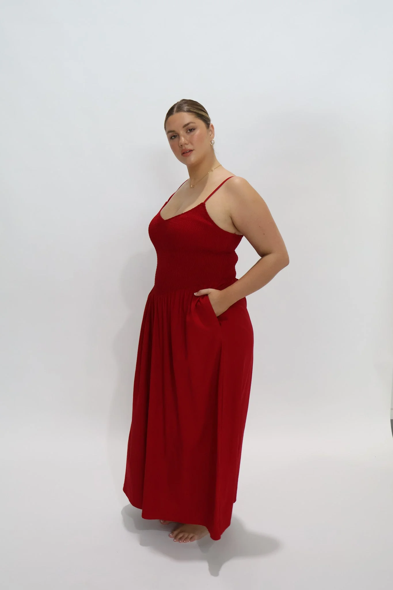 YARA DRESS RED - Image 6