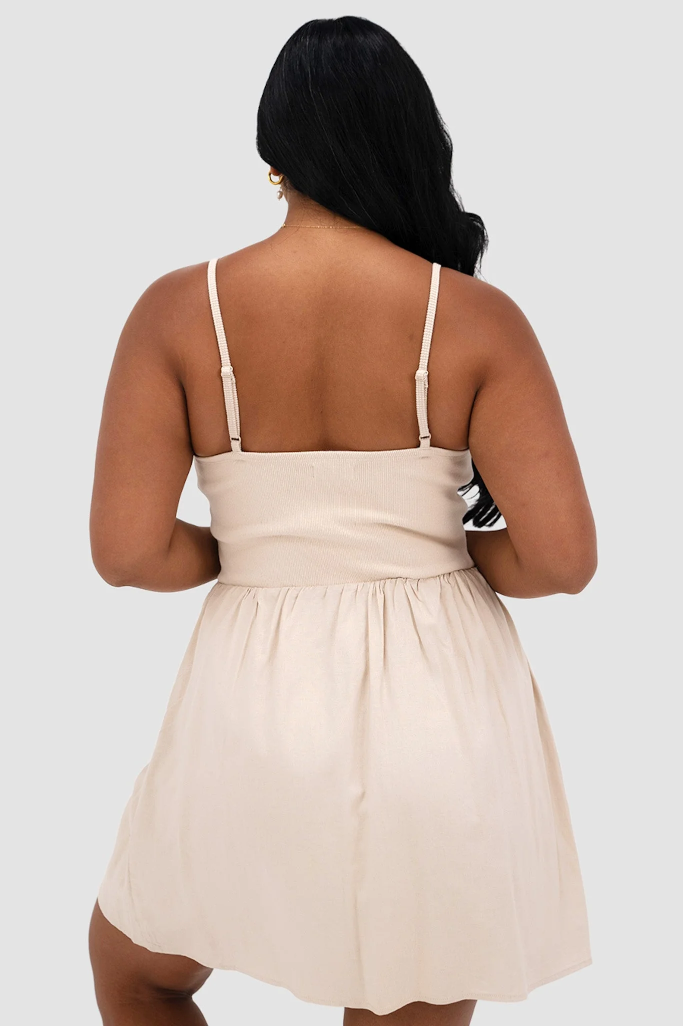 ZAREN MINI DRESS WHEAT - Image 8