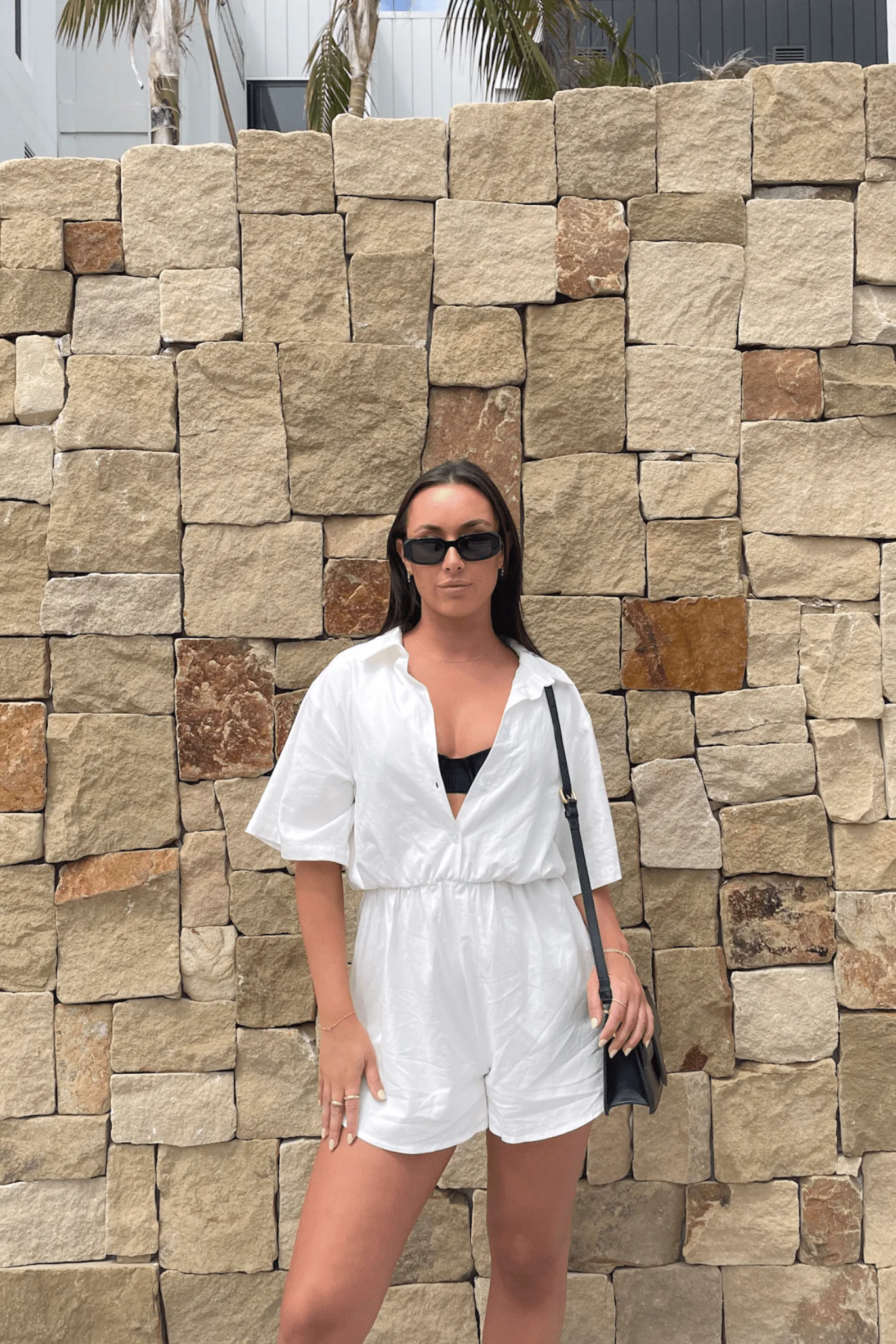 ZEPHYR LINEN PLAYSUIT WHITE - Image 11