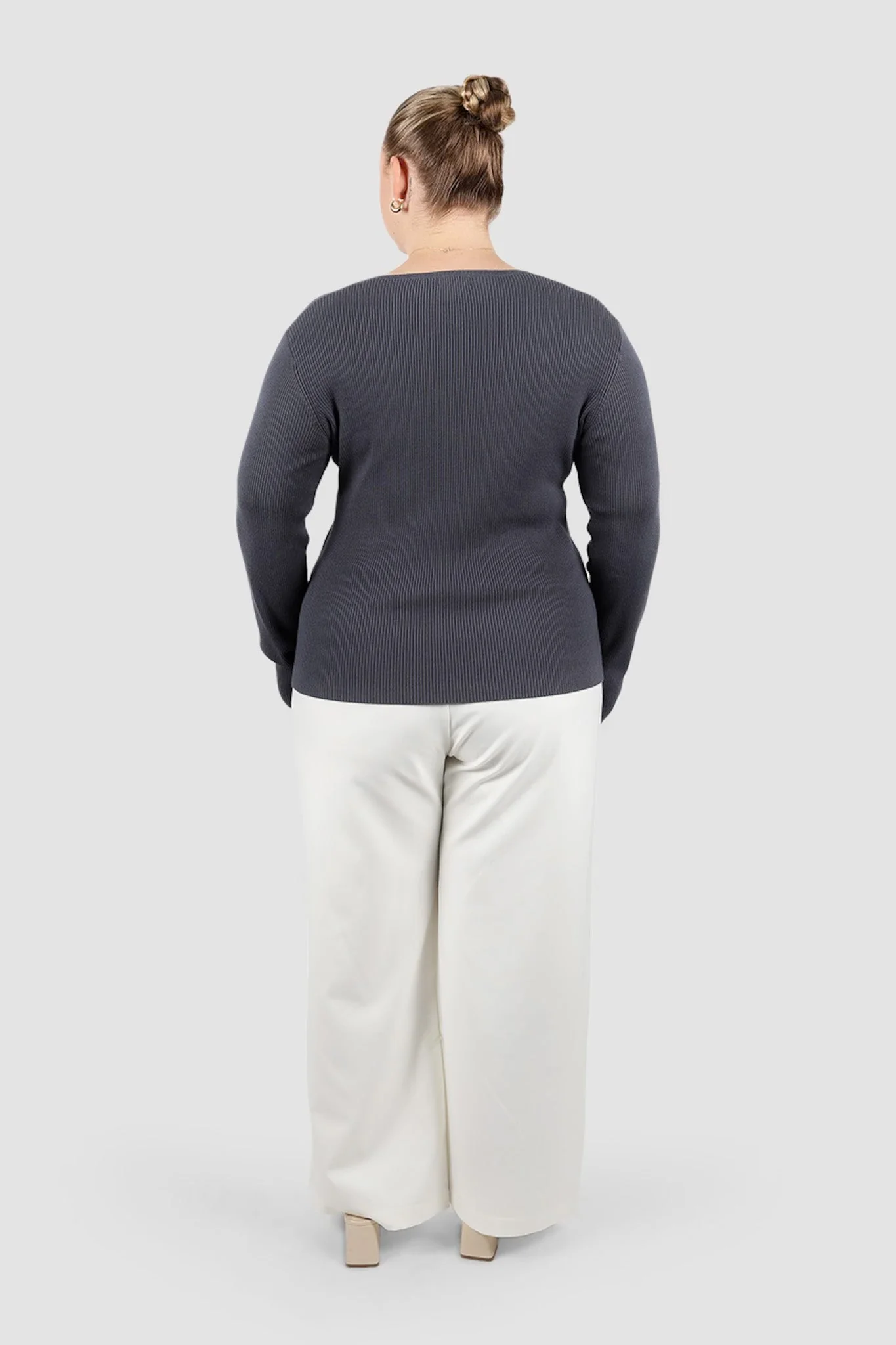 ZERRA KNIT TOP STEEL - Image 7